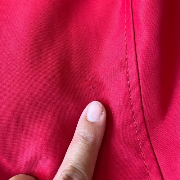 Women's Donatella Double Breasted Ruffle Hem Coat Red Size XL - Picture 13 of 14